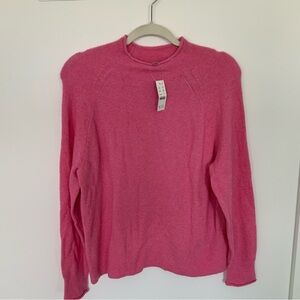 JCrew pink long sleeve sweater
